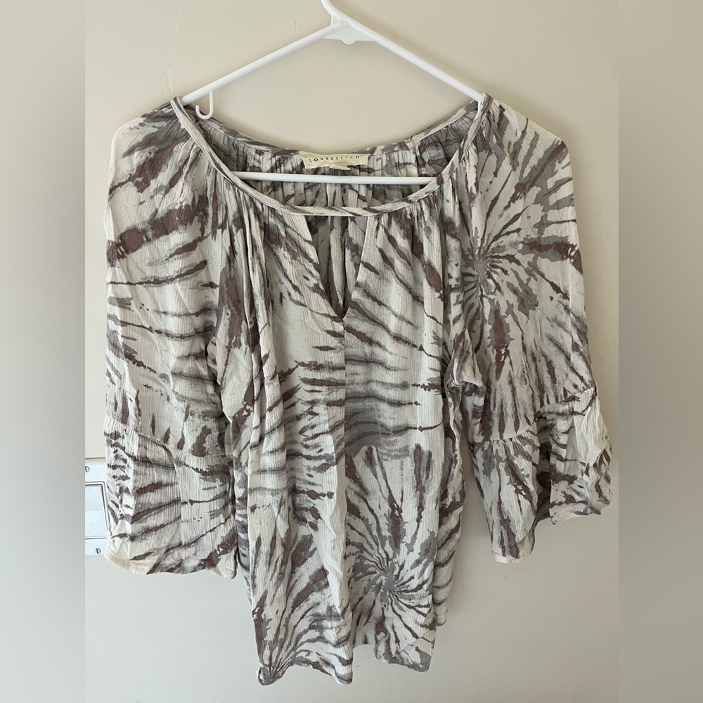 Drapey 3/4 Sleeve Gorgeous Print